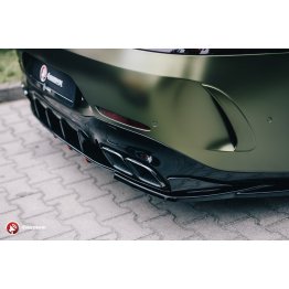 Накладки сплиттеры боковые на задний бампер на Mercedes AMG GT 63S 4D Coupe